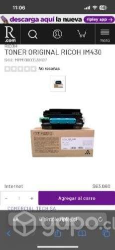 Ricoh print cartridge im 430