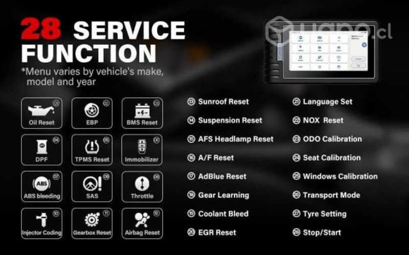 SCANNER Automotriz Phoenix BT800