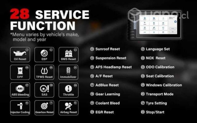 SCANNER Automotriz Phoenix BT800