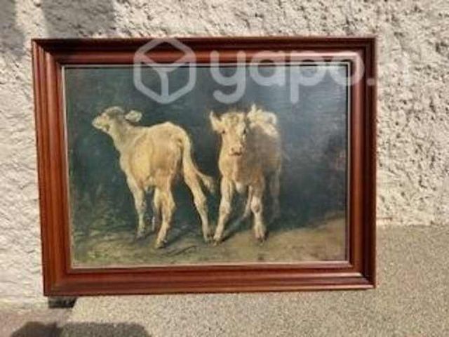 Cuadro pintura terneros