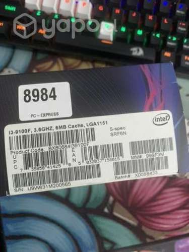 I3-9100f procesador