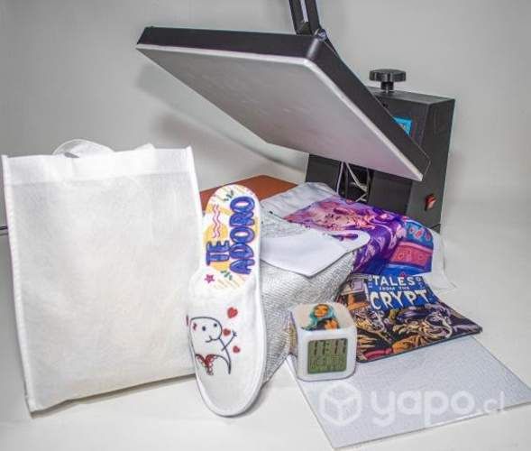 estampadora plana manual 38x38 cm