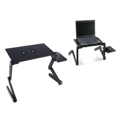 Mesa para notebook con 2 ventiladores usb, plegabl
