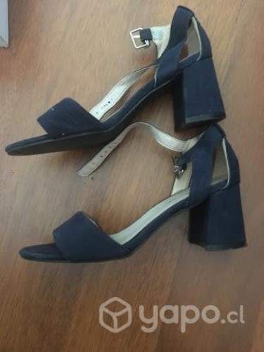 Sandalias / chalas mujer azules n35