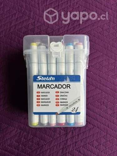 Plumones 24 colores. Nuevo