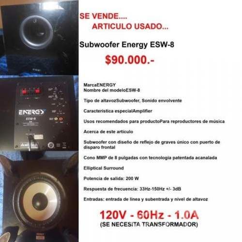 Subwofer energy esw-8