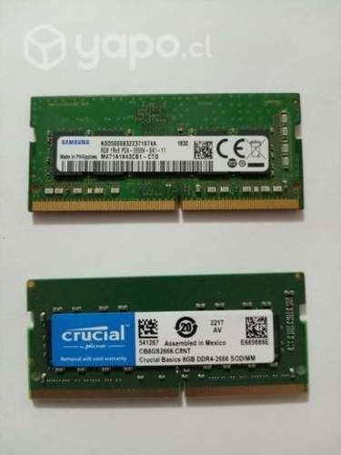 Memorias ram pd4 sodimm 8gb pc4