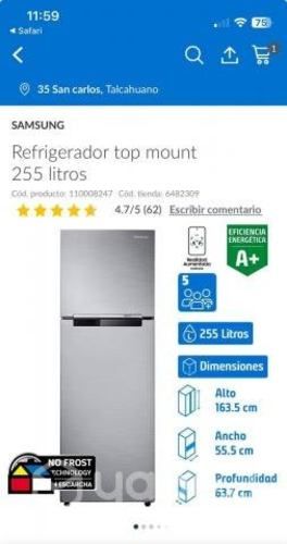 Refrigerador samsung 255 litros