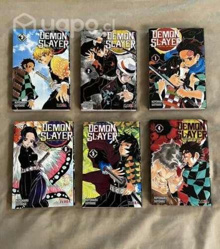 6 libros de Saga Demon Slayer