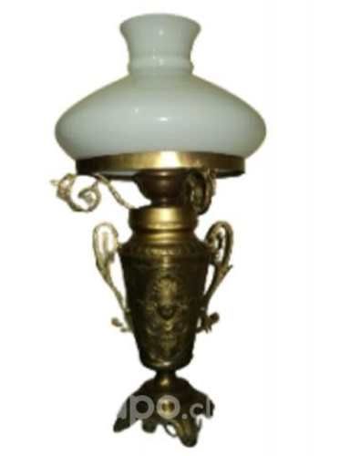 Hermosa Lámpara Sobremesa De Bronce