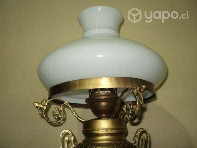 Hermosa Lámpara Sobremesa De Bronce