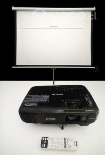 Proyector Powerlife S18 + Telón Spektra 1.5 mts