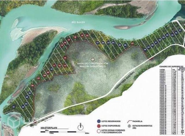 Parcela a orilla de río Baker, cercano a Tortel