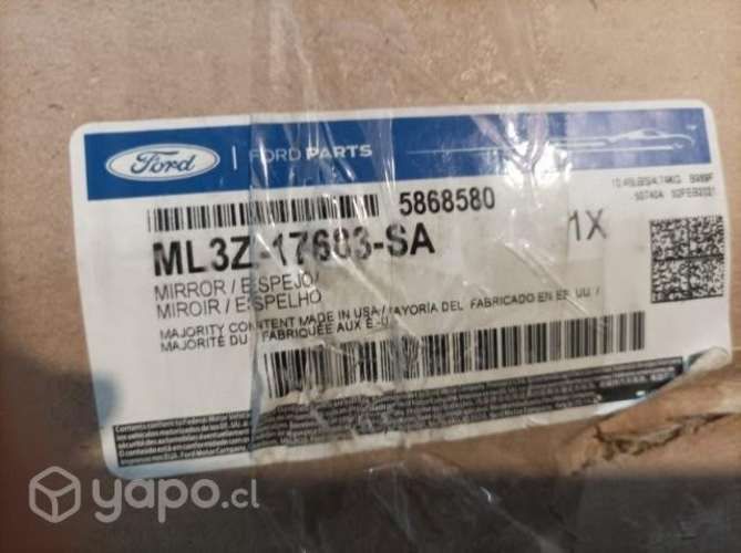 Espejo izquierdo Forf F150 2021 a 2023