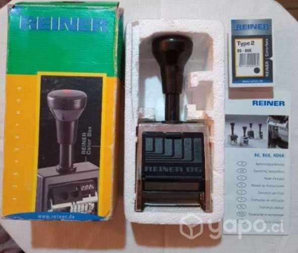 Sello Foliador 6 Digitos Numerador REINER B6