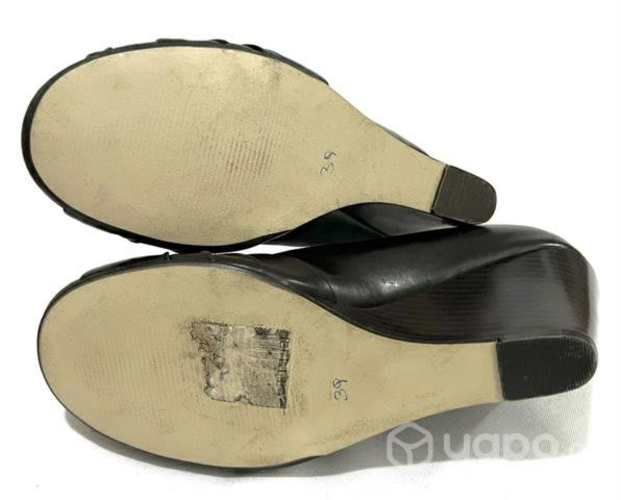 Zapato Taco Chino 100% Sintético Aziz N*39 Café