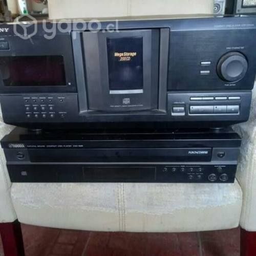 Cd player Sony 200 cds con detalle