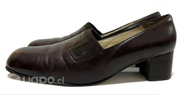 Zapato de Cuero Y Suela Marca Alaniz N*38 Café