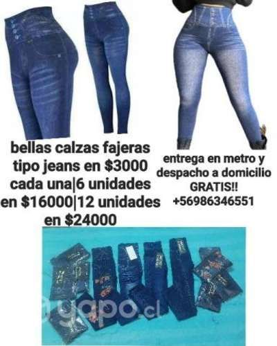 Bellas calzas fajeras tipo jeans