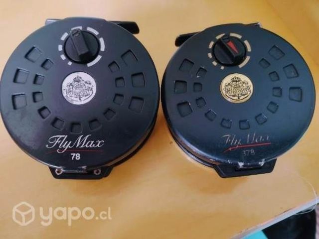 Pack de dos carretes de pesca con mosca