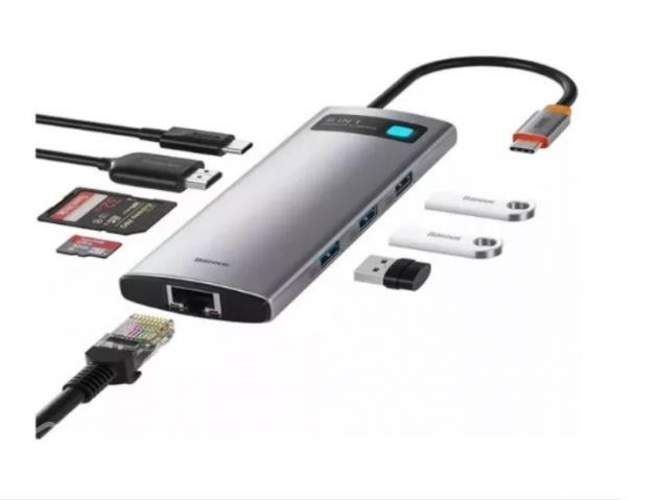 Adaptador Hub Usb C 8 En 1 Baseus Macbook Air / Pr