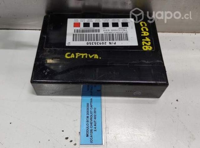 Modulo BCM 20935350 (CCA128) Chevrolet Captiva 2.4