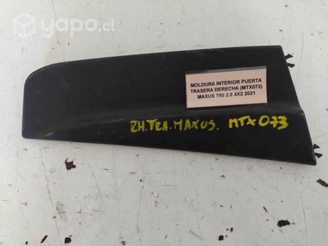 Moldura Inter pta tras der (MTX073) Maxus T60 2021