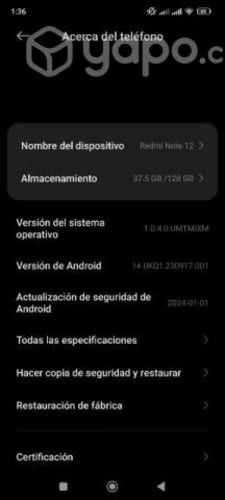 Redmi Xiaomi note 12 4g