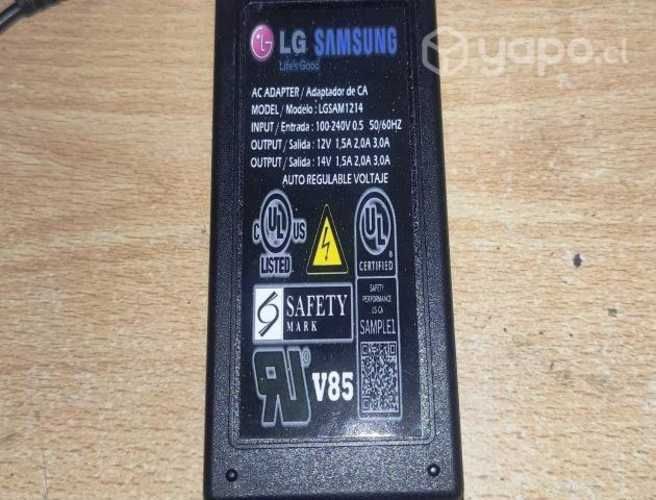 Cargador Monitor Pc LG Y SAMSUNG 12V Y 14V