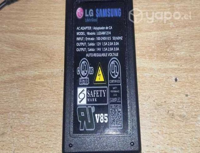 Cargador Monitor Pc LG Y SAMSUNG 12V Y 14V
