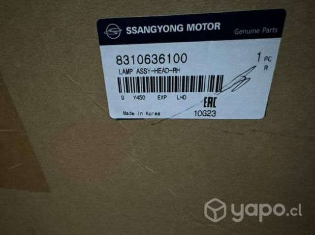 Foco derecho led New Rexton año 2022 - 23