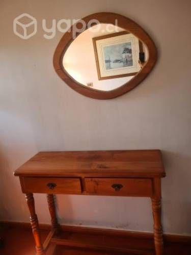 Mesa de arrimo con espejo