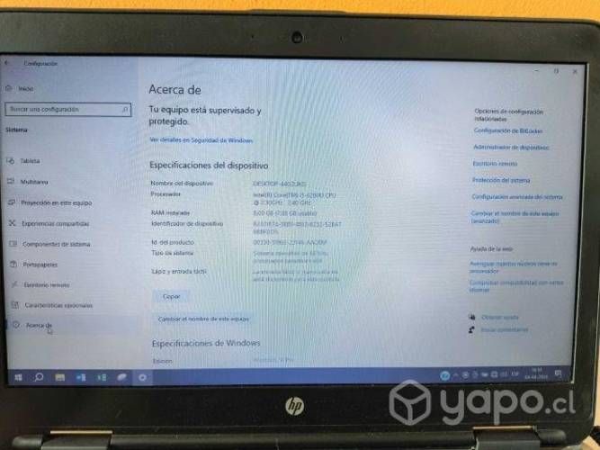 HP Pro book I5 8GB RAM