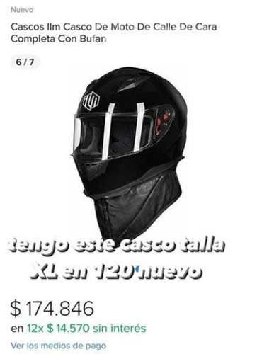 Casco llm con bufanda original