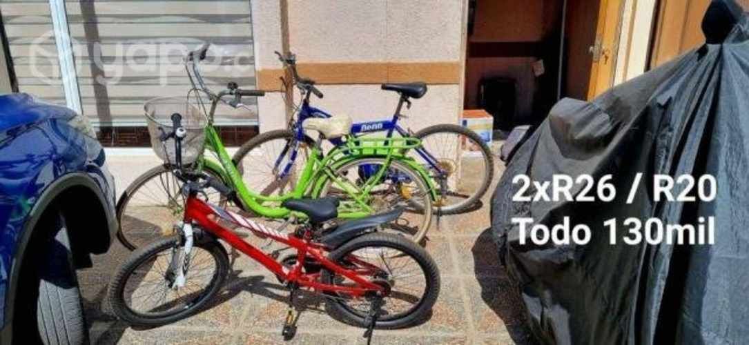 Set de 3 bicicletas