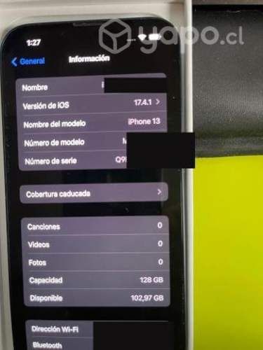 Iphone 13 poco uso, unico dueño