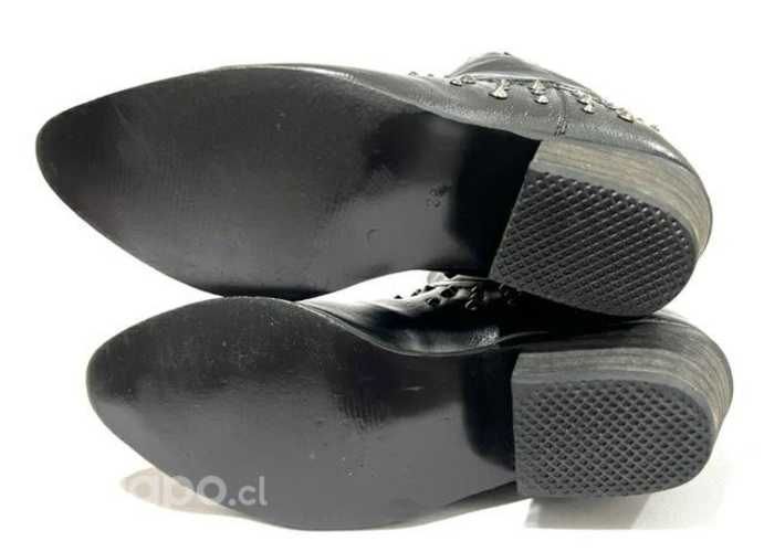 Botín Tachas Sintético Marca Alaniz N*36 Negro