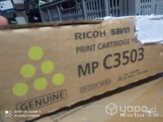 Toner Ricoh MP c3503 colores originales de alta