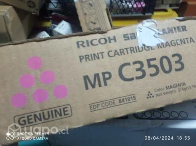 Toner Ricoh MP c3503 colores originales de alta