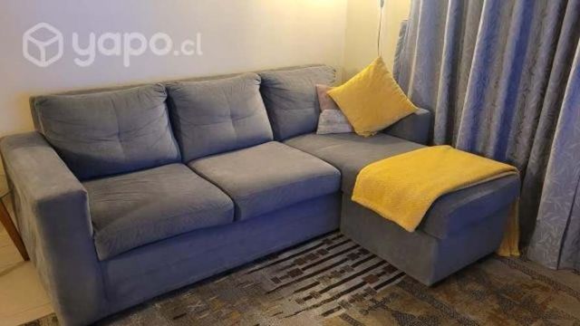 Sillon 3 cuerpos L Gris