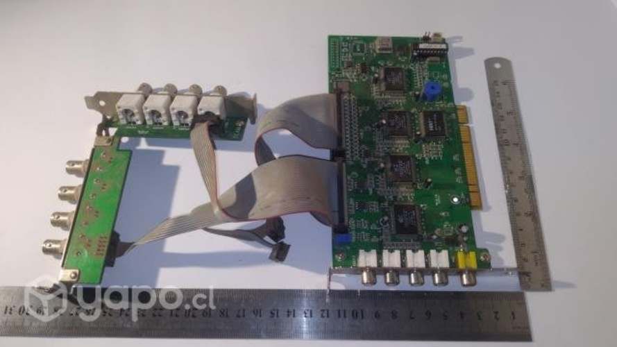 Tarjeta de video y audio pc torre seguridad