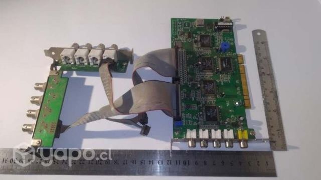 Tarjeta de video y audio pc torre seguridad