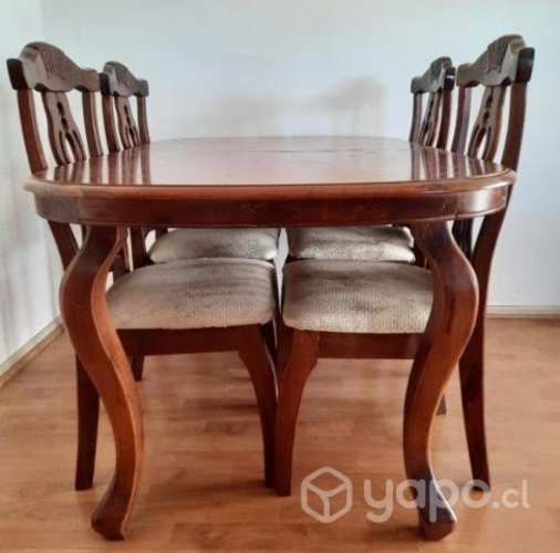 Comedor 4 sillas torneado