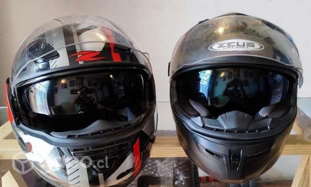 2 Cascos De Moto Zeus Helmet Xl y Xxl + 2 Fundas