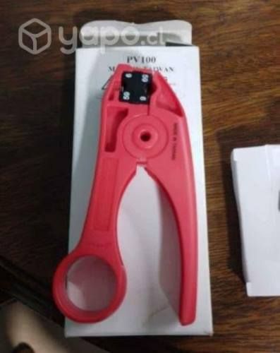 ponchadora, llave destornillador, pelacable