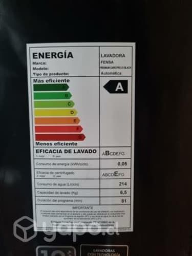 Lavadora fensa premium care pro black 21 kilos