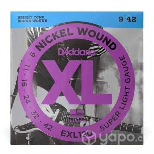 Cuerdas Guitarra Eléctrica Daddario 09-42 EXL120