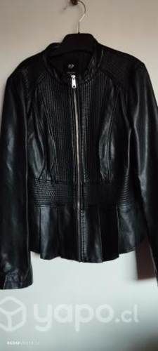 Chaqueta Cuero negra