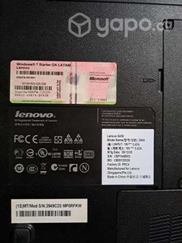 Notebook Lenovo G450