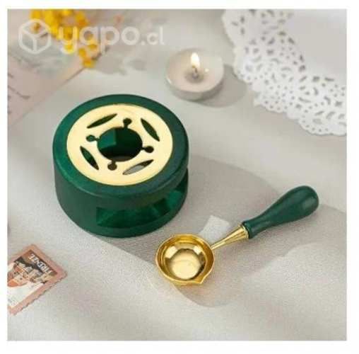 Horno De Fundido De Cera Lacre Con Cuchara